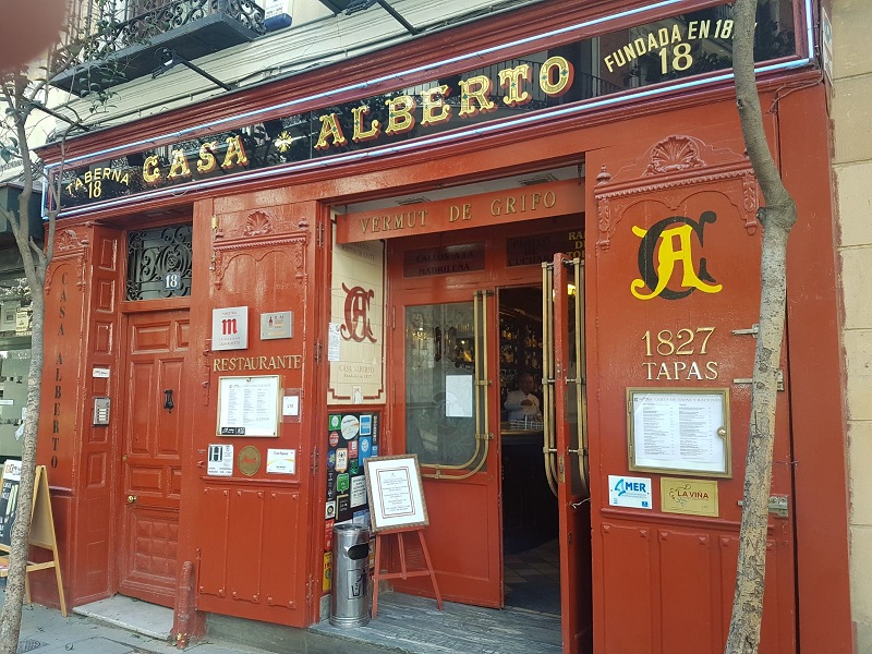 5 tabernas centenarias madrid casa alberto